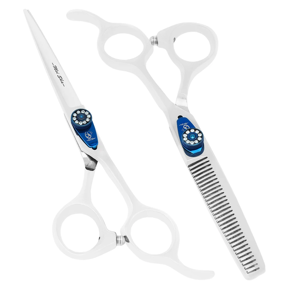 6,0" Haarschere Japan 440C Haarschneideschere Friseursalon-Effiliermesser Haarschneidewerkzeuge Stylist-Clippers A0088A