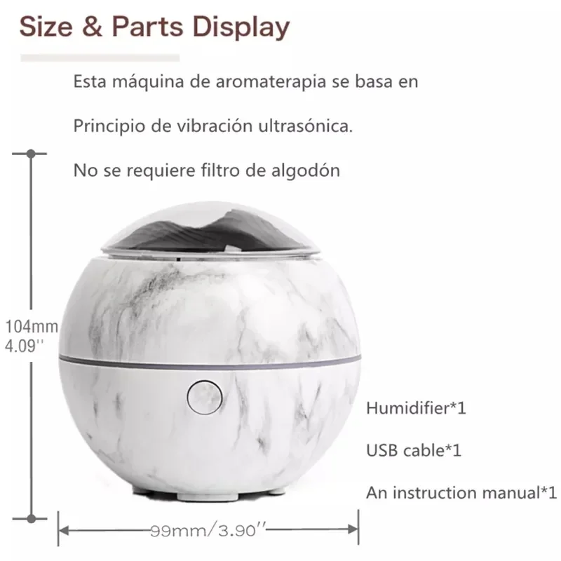Mountain View Mini diffusore di aromi USB atomizzatore di olio essenziale nuovo umidificatore ad ultrasuoni da tavolo per la casa regalo di compleanno per la casa