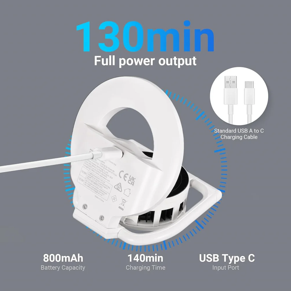 ABDE-Magnetic Ring Light For Selfies Featuring A Built-In Phone Cooling System, For Phones Featuring Magsafe Functionality Coole