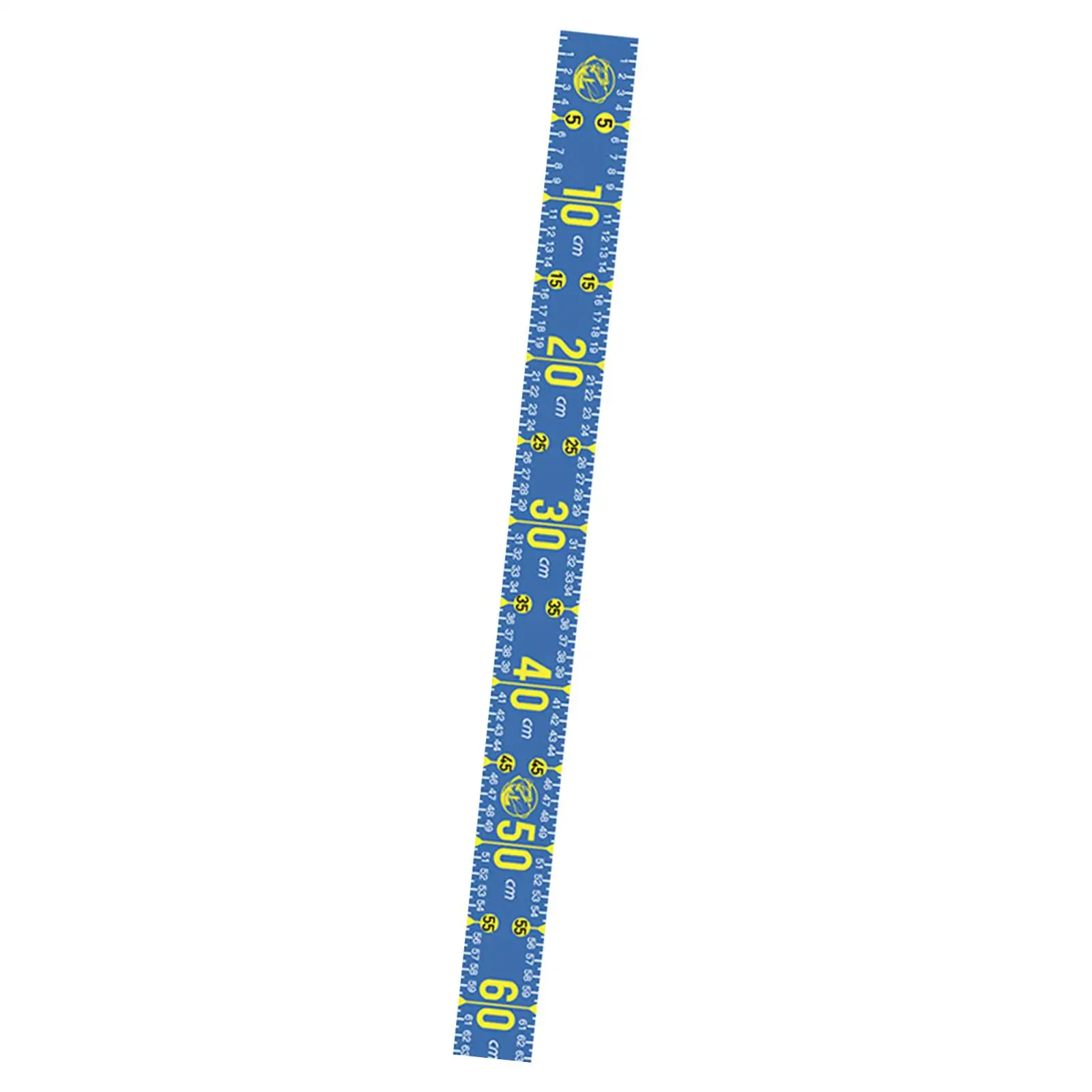 Folding Fish Ruler Waterproof PVC Self Adhesive Measurement Sticker Tool for Fishing Boats Yachts and Saltwater Activities