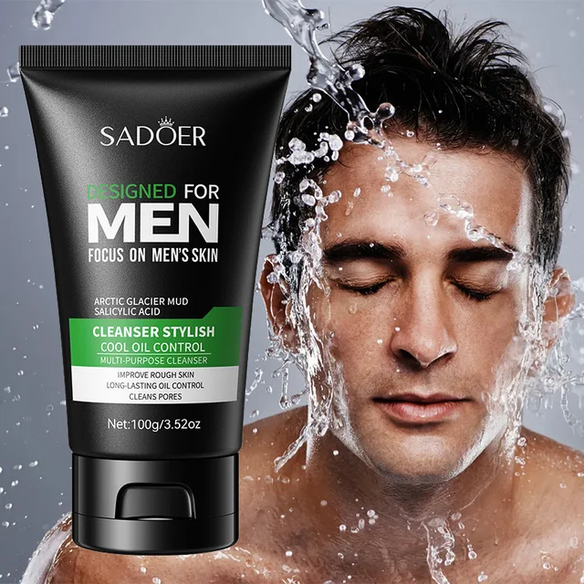 Men's Oil Control & Acne Face Cleanser (100g) 5