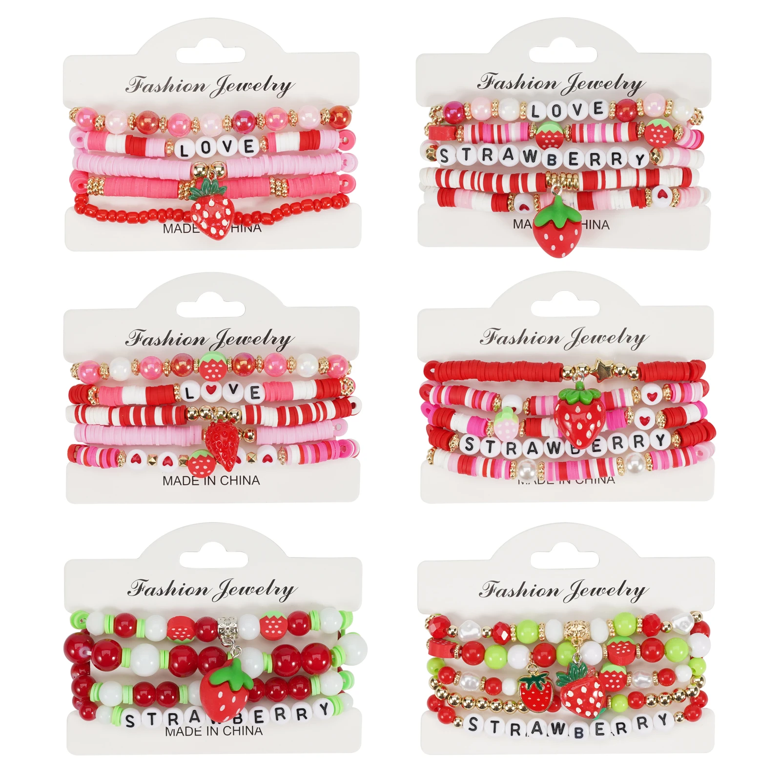 Strawberry Bracelet Sweet Fruits Style Jewelry Accessory