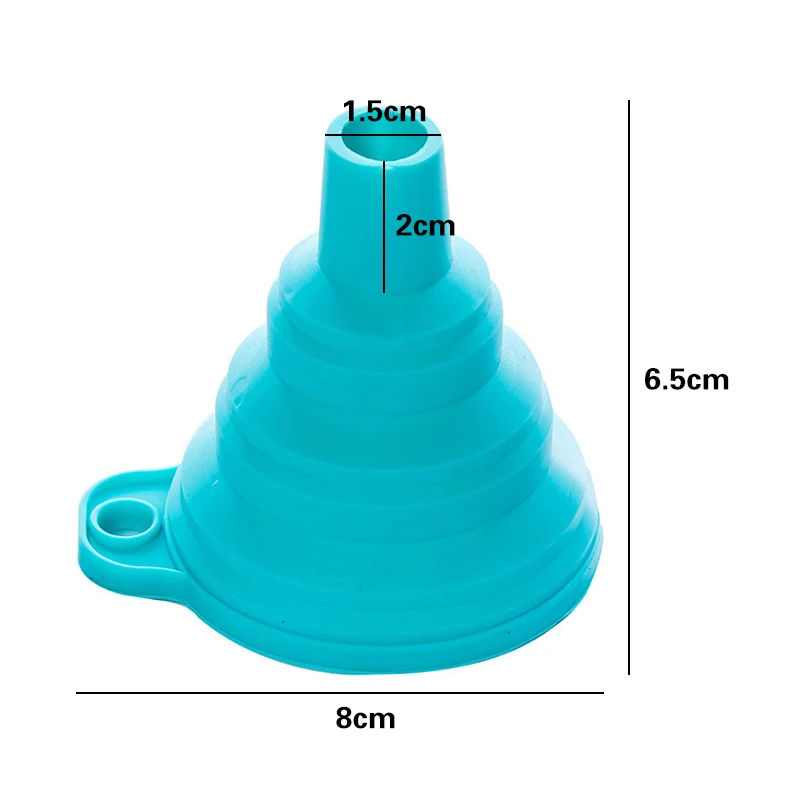 Kitchen Funnel Kitchen Gadget Accessories Foldable Silicone Foldable Funnel For Filling Water Bottles With Liquid Transfer