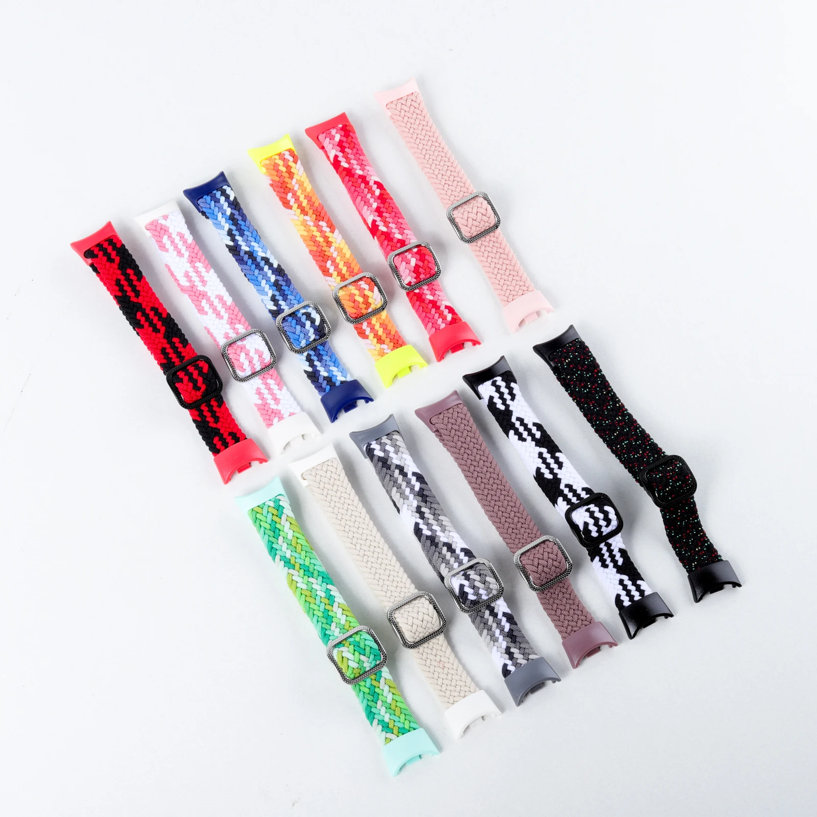 Braided Straps for Mi Band 11/10/9 Bracelet Elastic Adjustable Nylon Miband 4 5 Correas Wristband for Xiaomi Mi Band 4 3 5 6 7 8