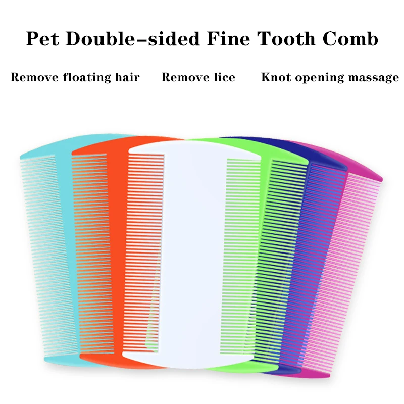 Cat Grate Comb Pet Double-sided Fine-tooth Comb Dog Brush Dandruff Remove Lice Egg for Children For Dog Accessories Cat Supplies