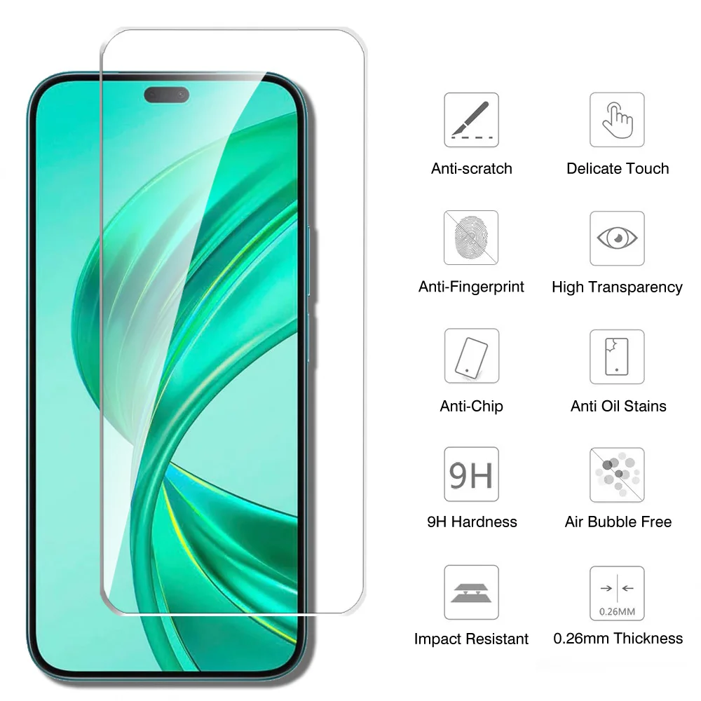 6 in 1 For Honor X8b Glass Honor X7b X6b Tempered Glass HonorX8b HonorX6b HonorX7b 4G Screen Protector Protective Lens Film X 8b