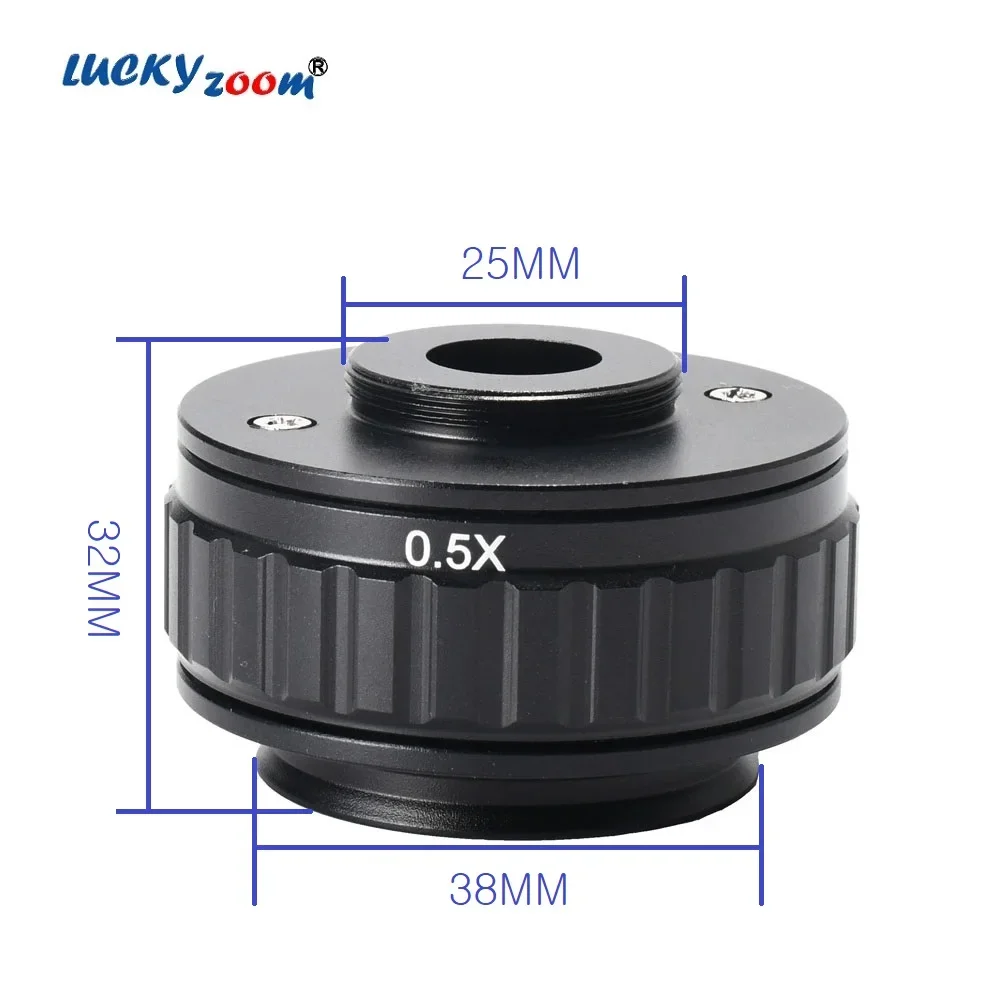 Adattatore da 38mm 0.3 x0.5x adattatore per obiettivo con montaggio a C per adattatore per montaggio trinoculare per videocamera digitale SZM per