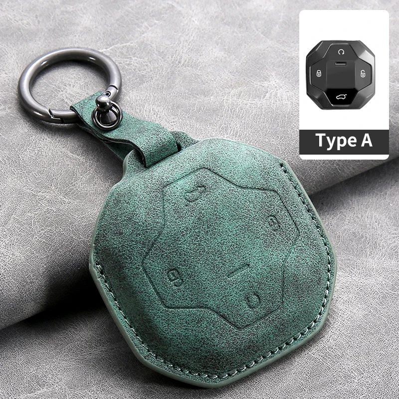 

Leather Car Key Case Cover For Chery Jetour To Genesis Traveller T2 X90 X70 X95 DASHING X-1 Plus DTC L9 Car Key Shell Keychain