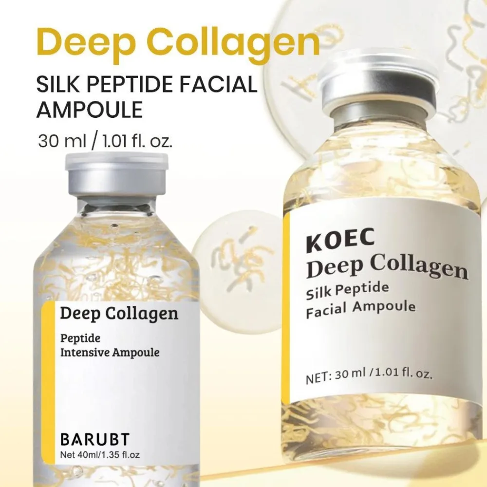 Korean Silk Collagen Essence Serum Peptide Intensive Lifting Ampoule Deep Collagen Moisturizing Serum Lifting Firming Skin Care