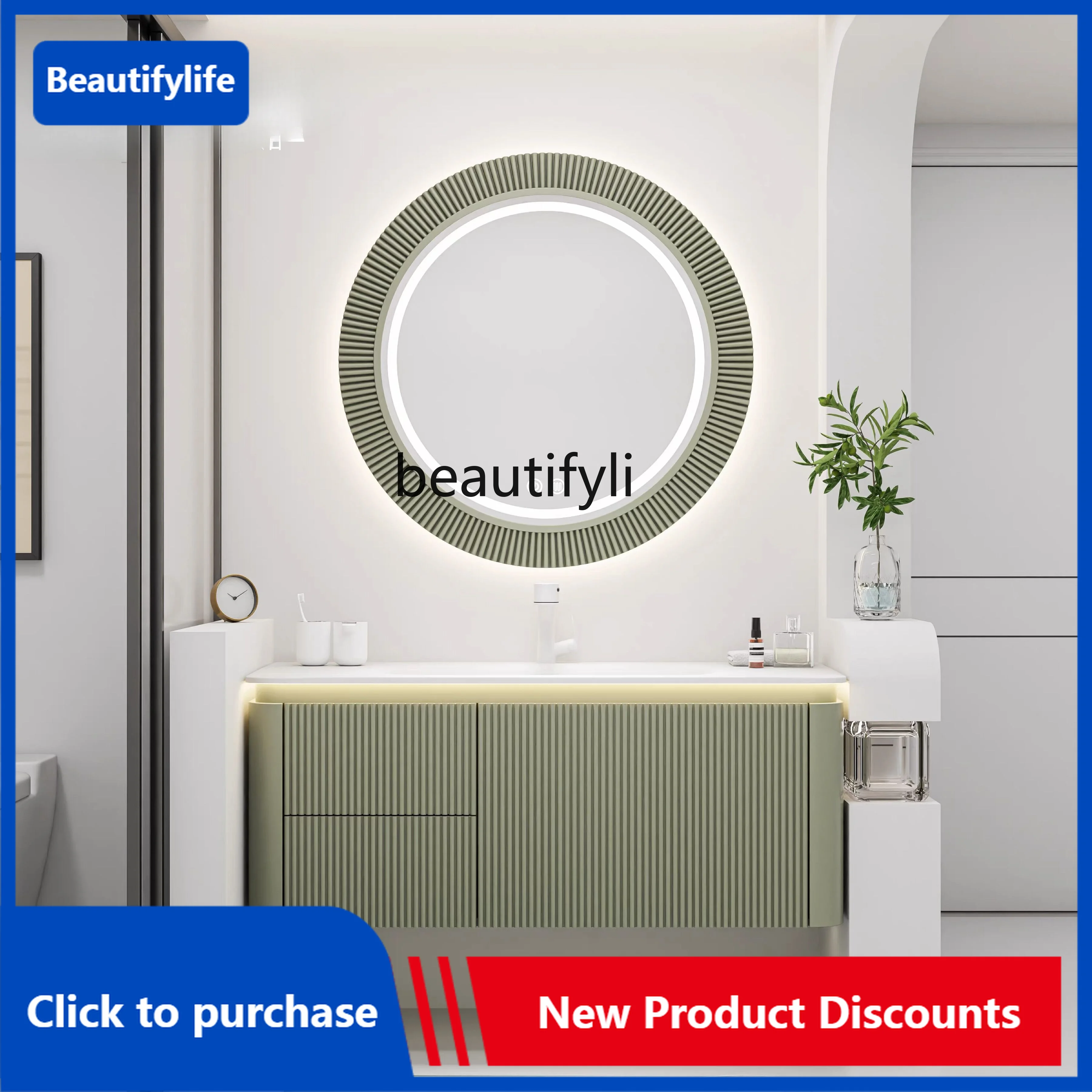 

Modern Minimalist Oak Bathroom Cabinet Combination Cori Skin-Resistant Whole Washbin Face Washing Wash Basin