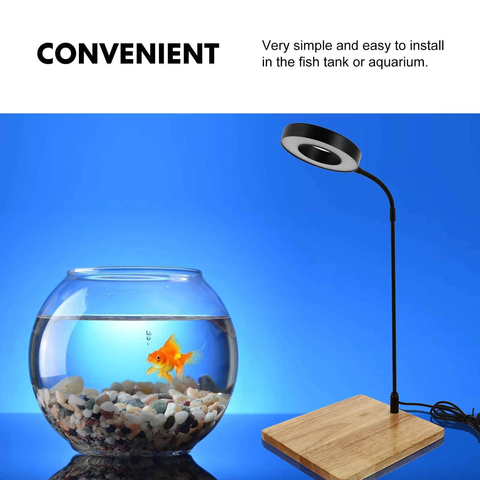 

LED Light Fish Tank Light for Water Plants Easy Install Strong Effect Aquarium Lamp Decor Water Grass Lighting Lamp Professional