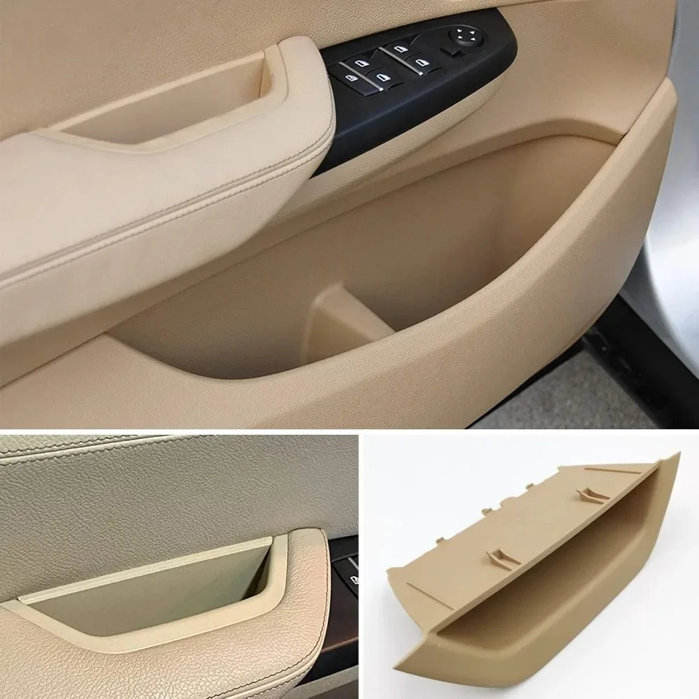 Left/Right Hand Drive For BMW X3 X4 F25 F26 2010-2017 Armrest Pull Handle Cover Driver Door Handle Panel Trim Black Carbon Beige