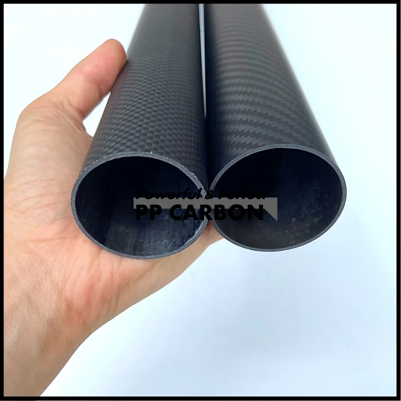 3pcs Carbon Fiber Tube 330mm for RC Airplane Parts Matte Twill Weave 3K High Hardness Composite Material OD 12mm 18mm 20mm 22mm