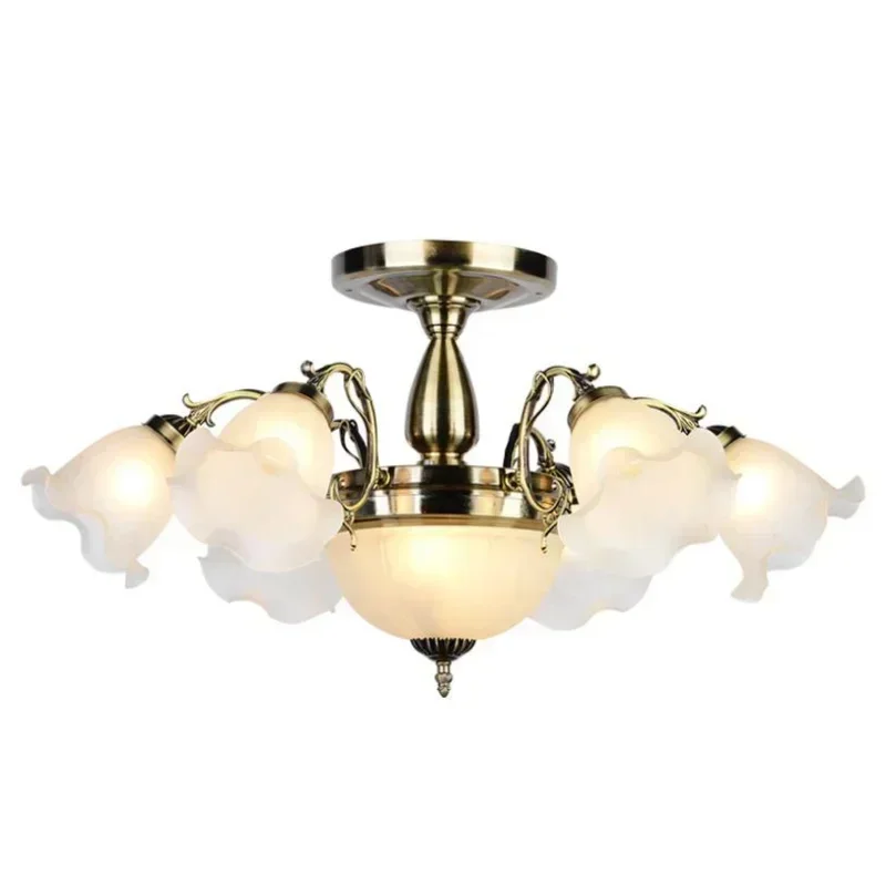 

Simple American Iron European Ceiling Lamp Living Room Lighting Modern Ceiling Lamp Home Dining Room Bedroom Chandelier