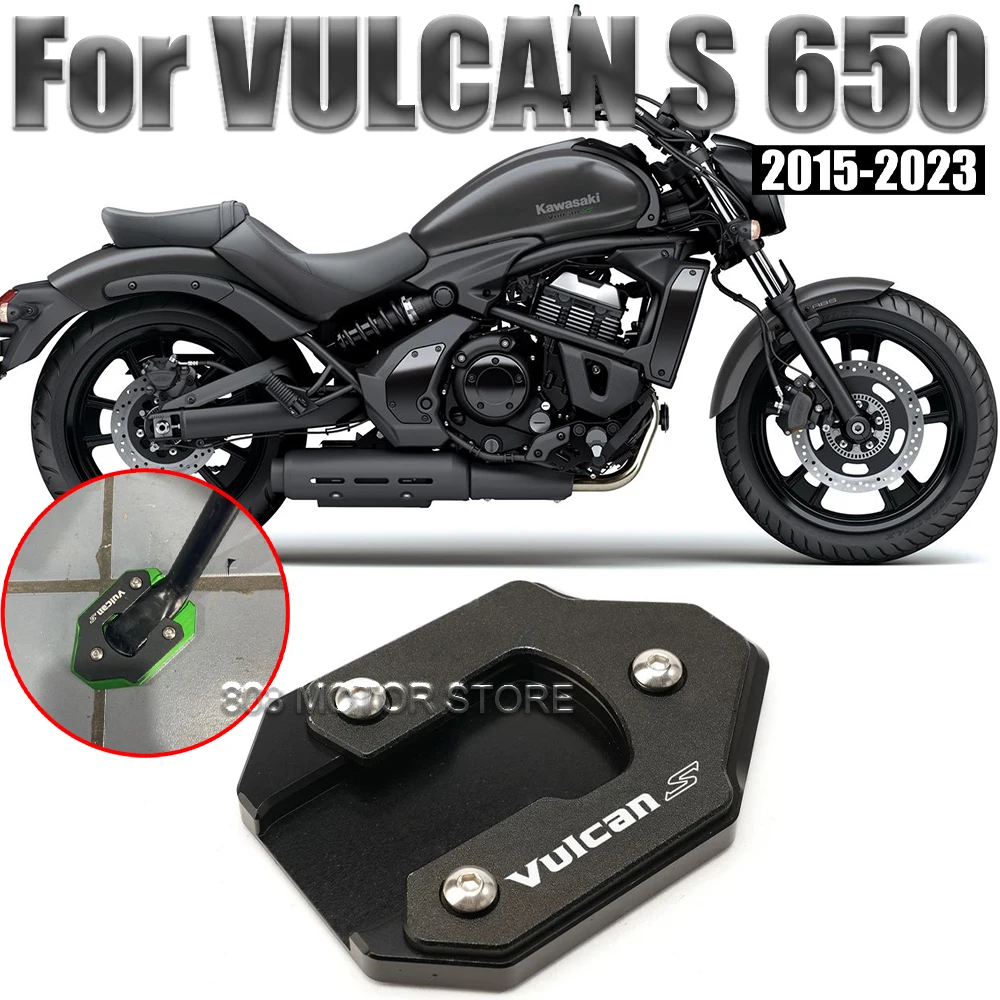 

For Vulcan s 650 15-23 Motorcycle Kickstand Foot Side Stand Extension Pad Support Plate