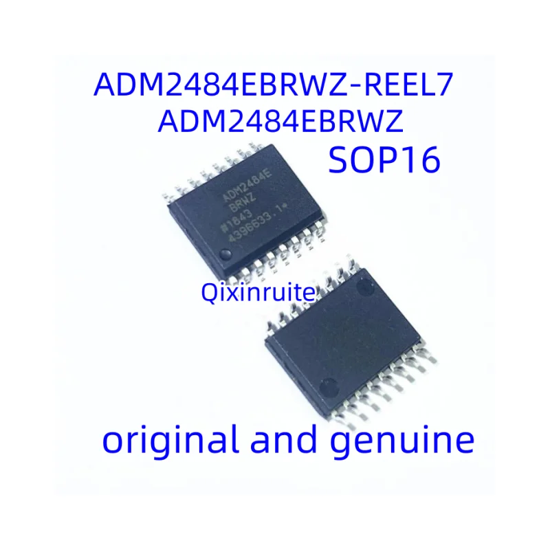 Qixinruite   New genuine ADM2484EBRWZ-REEL7=ADM2484EBRWZ SMT SOP-16 digital isolator chip ic