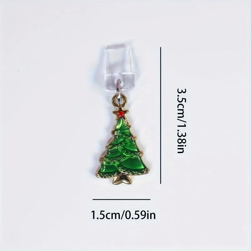 Christmas Santa Claus Christmas Tree Christmas Hat Mobile Dust Plug Pendant For iPhone Accessories Decoration Type-C Port Dust view 6