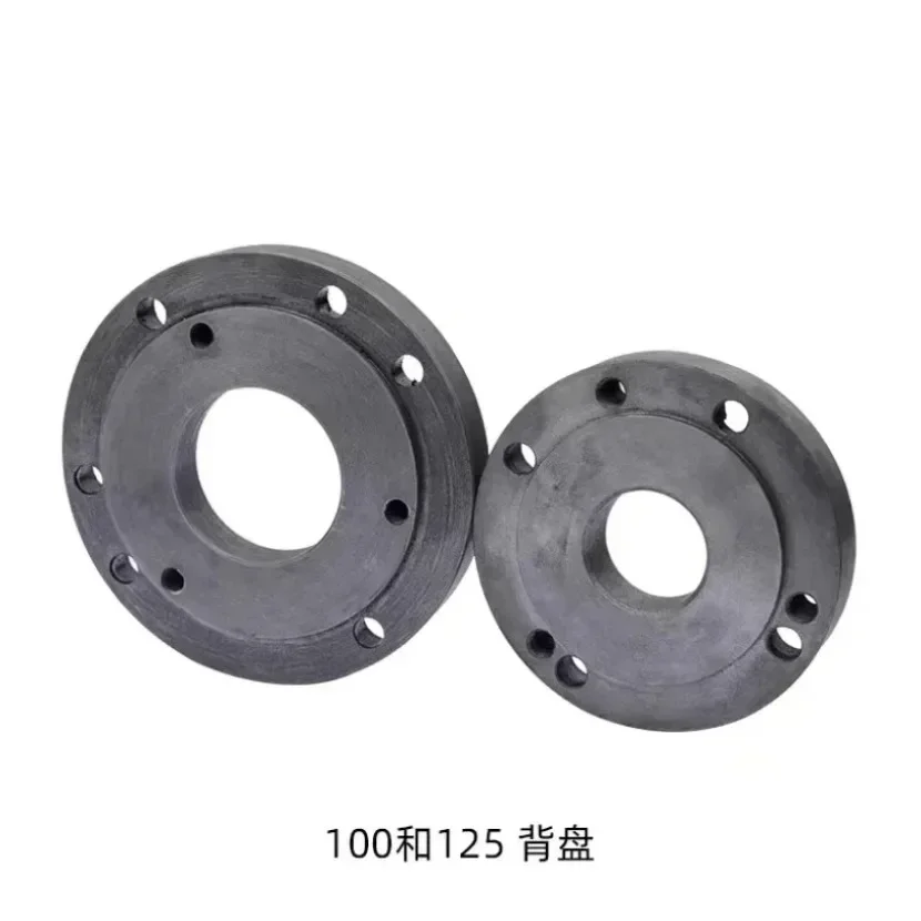 

100MM 125MM back plate, small lathe accessories instrument lathe accessories, chuck cover, connecting plate High Quality