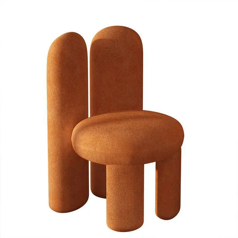 Custom Rabbit Ears Influencer Makeup Chair Cream-Style Designer Modern Minimalist Bedroom Light Luxury Vanity Stool Unique-Shape