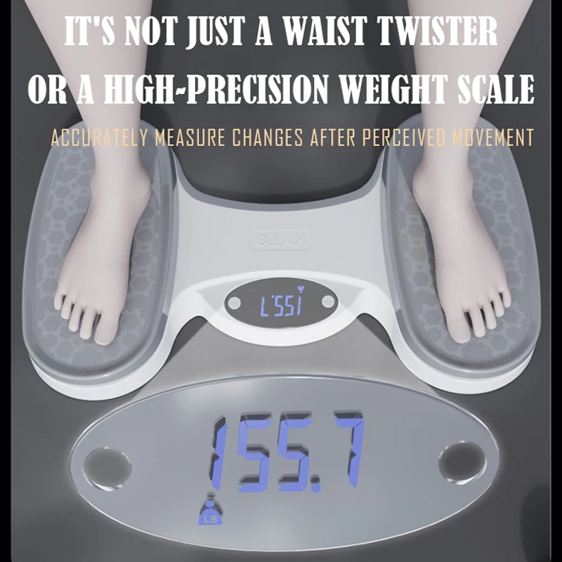 Waist Twister Disc Twist Balance Board With Weighing Scale and Counter for Belly Fat Body Shaping