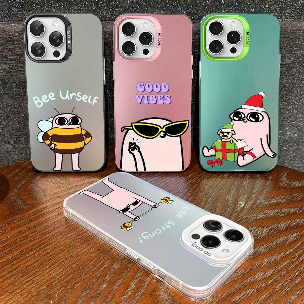 

Pink Cartoon Funny Big Eyes Ketnipz Phone Case For IPhone 16 15 14 13 12 11 Pro Max X XR XSMAX Plus Matte Shockproof Back Cover