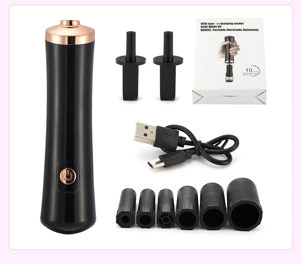 Tragbare Wimpern Kleber Shaker USB Elektrische Wake-up Gerät für Nagellack Tattoo Tinte Pigment Flüssigkeit Schütteln Maschine Wimpern Werkzeuge – Detail 12