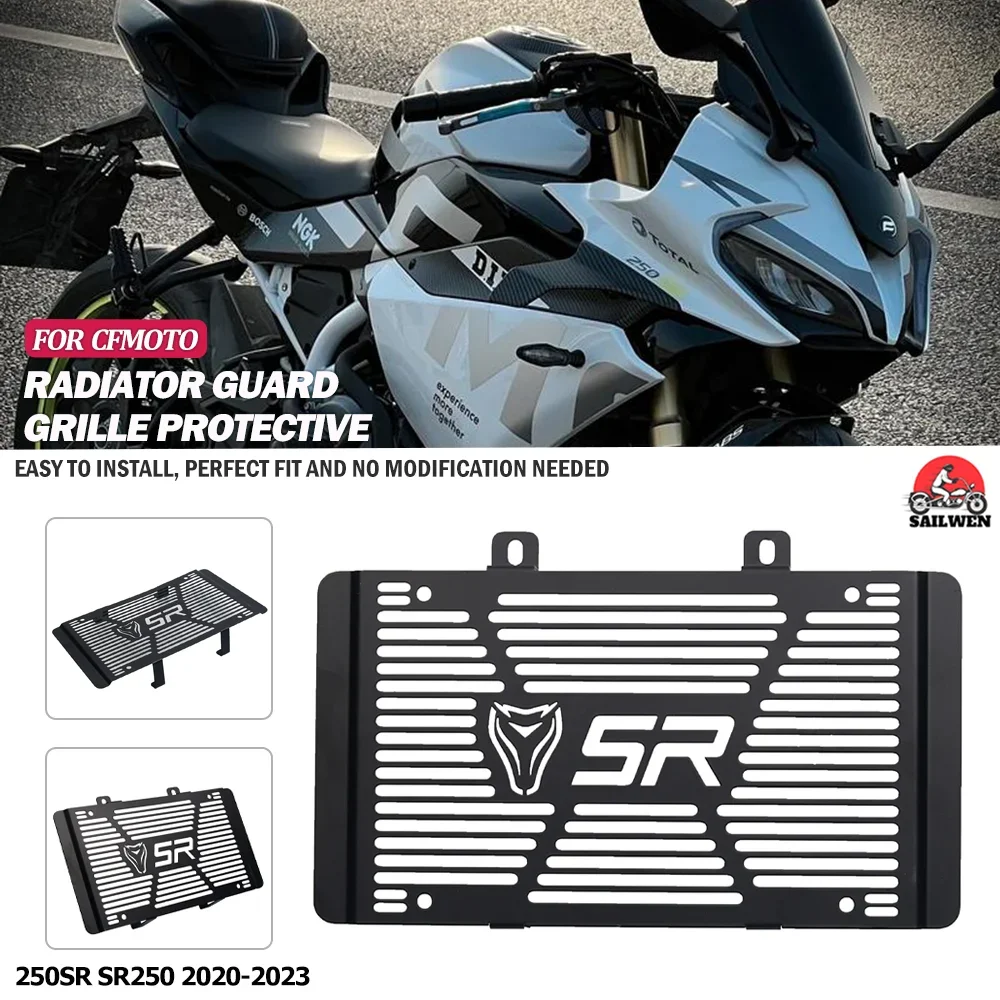 For CFMOTO 250SR 250 SR 2020-2023 Motorcycle Radiator Guard Grille Cover Protector Protective Grill