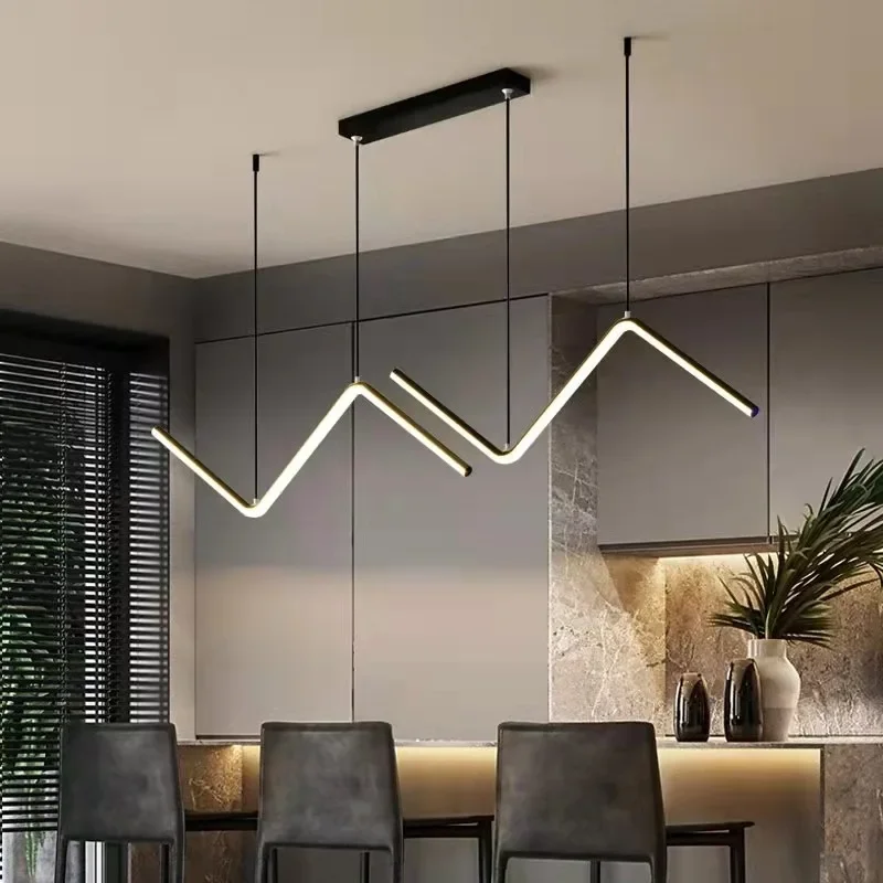 

Modern LED Pendant Light Gold Hanging Chandelier For DinningRoom Restaurant Kitchen Office Cafe Indoor Decor Lamp Remote Control