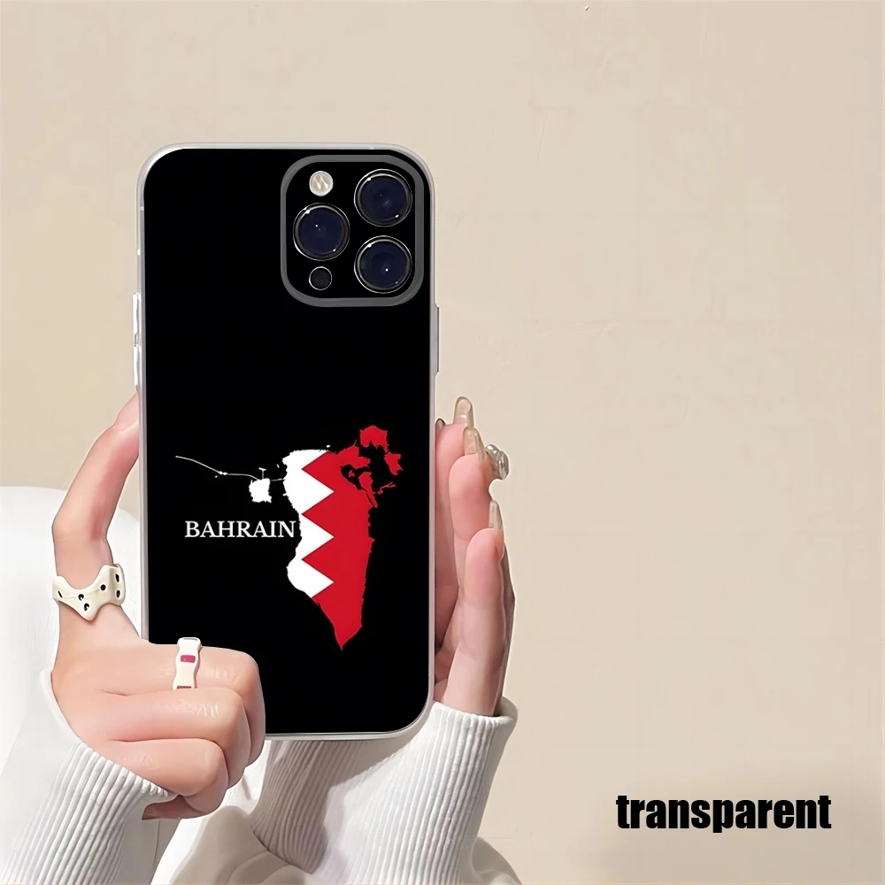 

Чехол для телефона с флагом Бахрена, новинка 2025 года, для IPhone 16 Avant-garde 15 14 12 13 11 Pro Max Mini X XR XS Max 7 8 Plus, прозрачный чехол