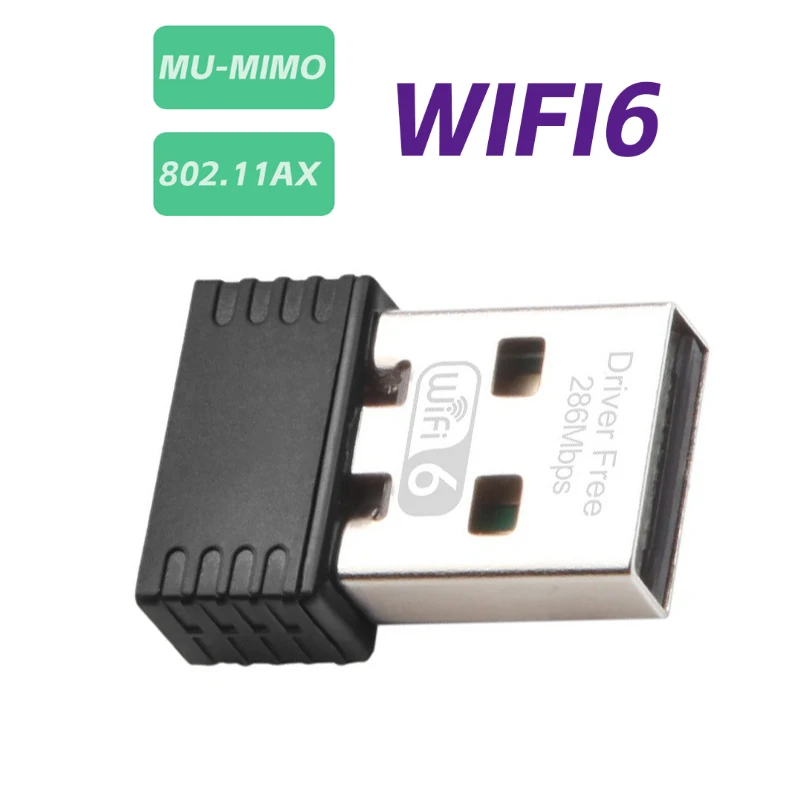 

WiFi6 wireless network card WIFI signal reception driver free WIFI signal receiving transmitter USB WiFi Adapter Game USB Card