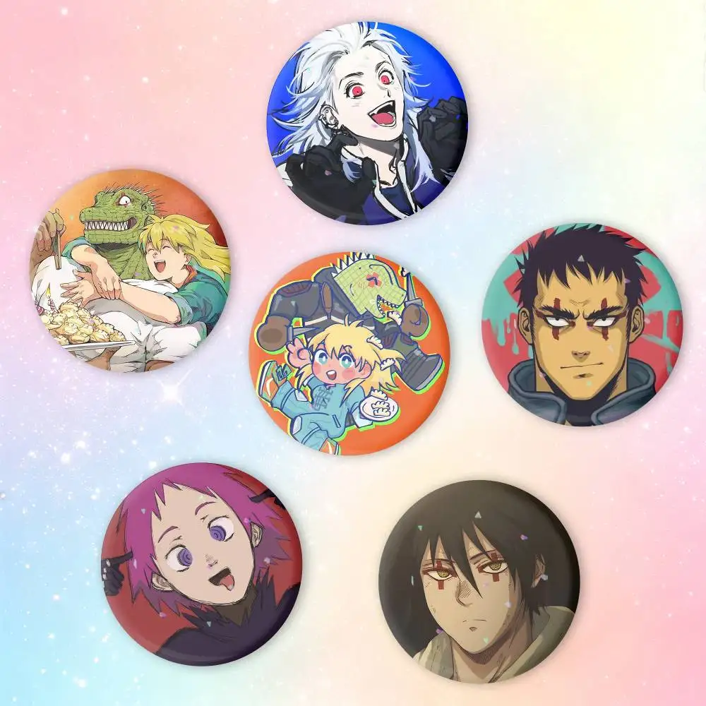 Nikaido Caiman Ebisu Round Snap-in Badges Creative Tinplate Button PinsBrooch Badge Clothes Backpack