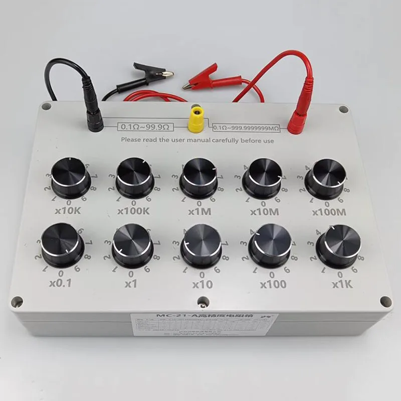 Adjustable Precision Resistance Box 0.1Ω-999.9999999MΩ, Lab/Ed Tester