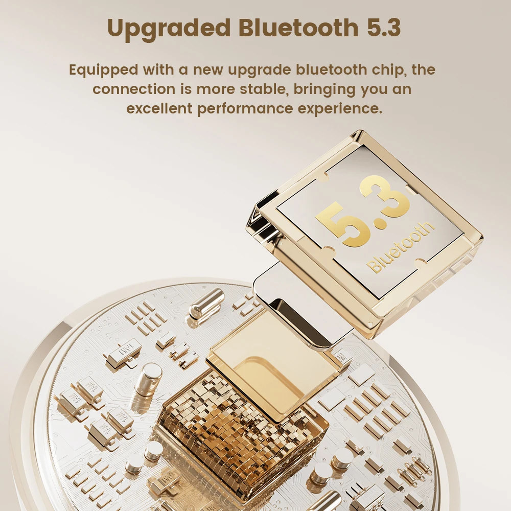 Toocki Bluetooth5.3 Waterproof Headphone for Phones TWS Multi-Color Wireless In-ear Earphone with Mic Portable for Travel Office