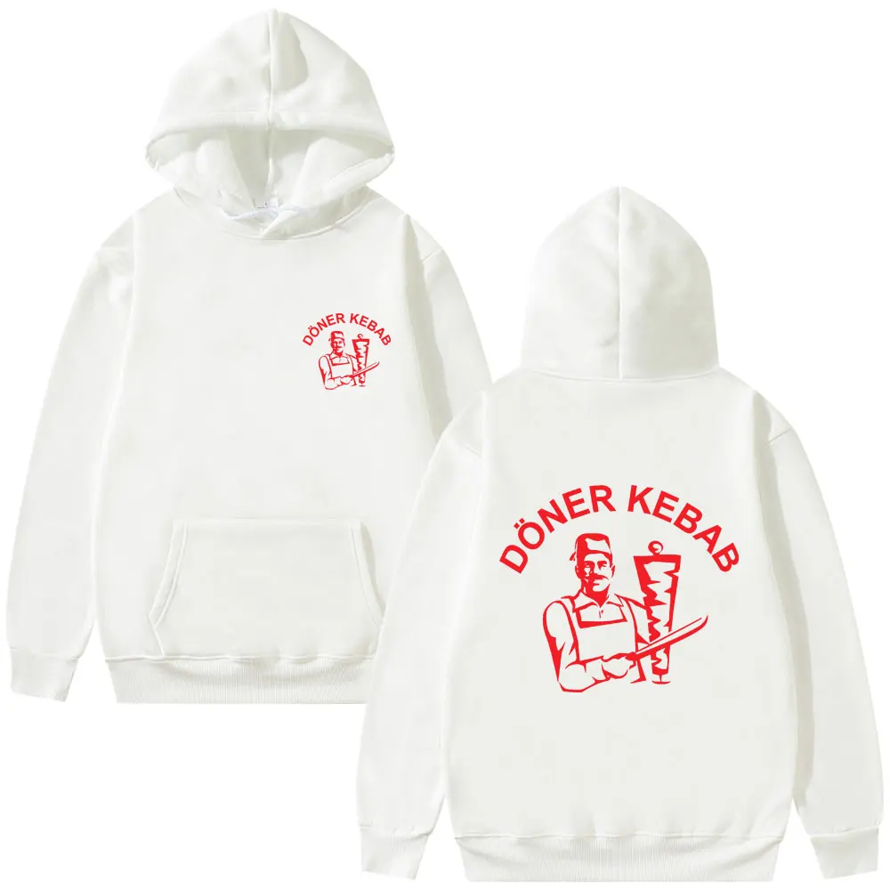 Funny Doner Kebab Graphic Hoodie Men Women Casual Oversized Sweatshirt Men's Fashion Casual Vintage Hoodies Unisex Streetwear