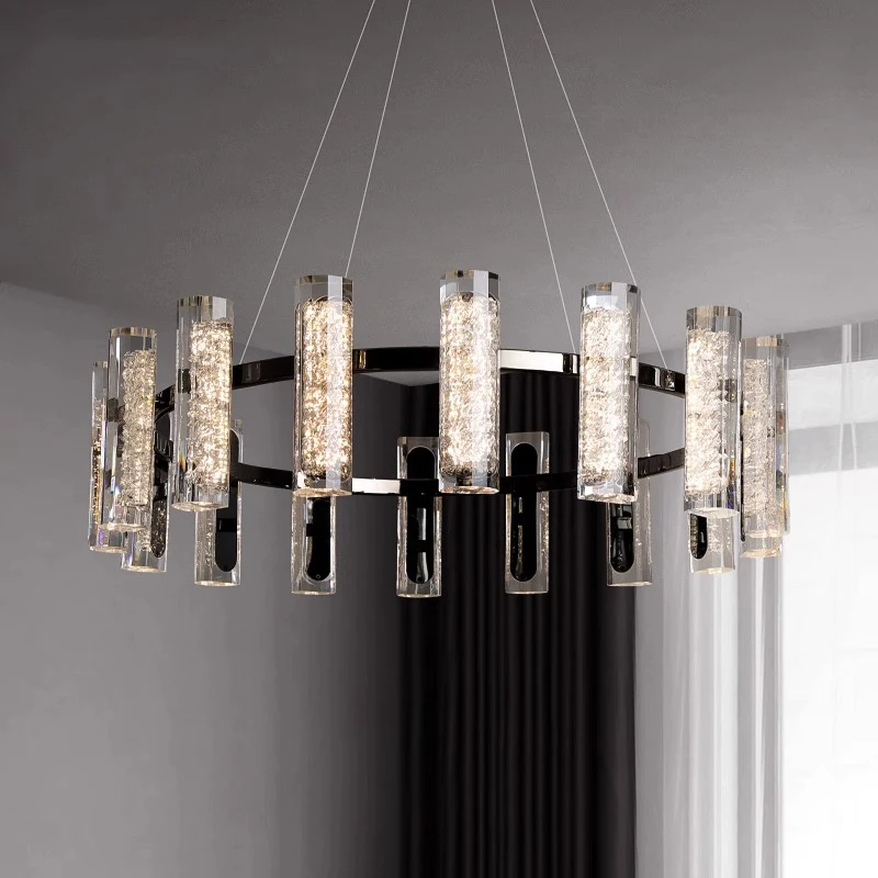 Modern new light luxury living room chandelier ceiling light hanging lamp led chandelier for the living room indoor lighting