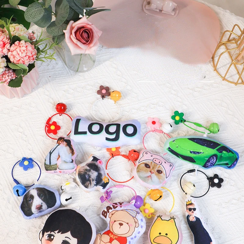 

Key Chain Customized Live Action Photo Cartoon Doll Pet Dog Cat Pendant Logo Picture Customized Bag Pendant Creative Key Chain