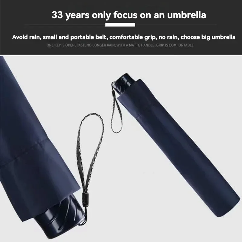 Umbrella 130-150CM Reinforced Increase widen Folding Strong And Durable Wind-resistant Umbrella Anti-UV Sunny Parasol Umbrella