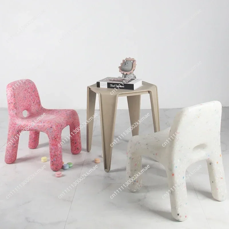Home Furniture Simple and Cute Children's Chair Rotomolded  Kindergarten Children's Stool Backrest Small Chair Leisure Outdoor S
