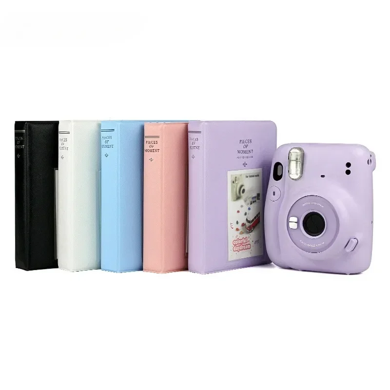 64 Pockets 3 Inch Candy Color Name Card Holder Photo Mini Book Album for Polaroid  Fujifilm instax Mini 12 11 LiPlay 9 7s 8 25 9