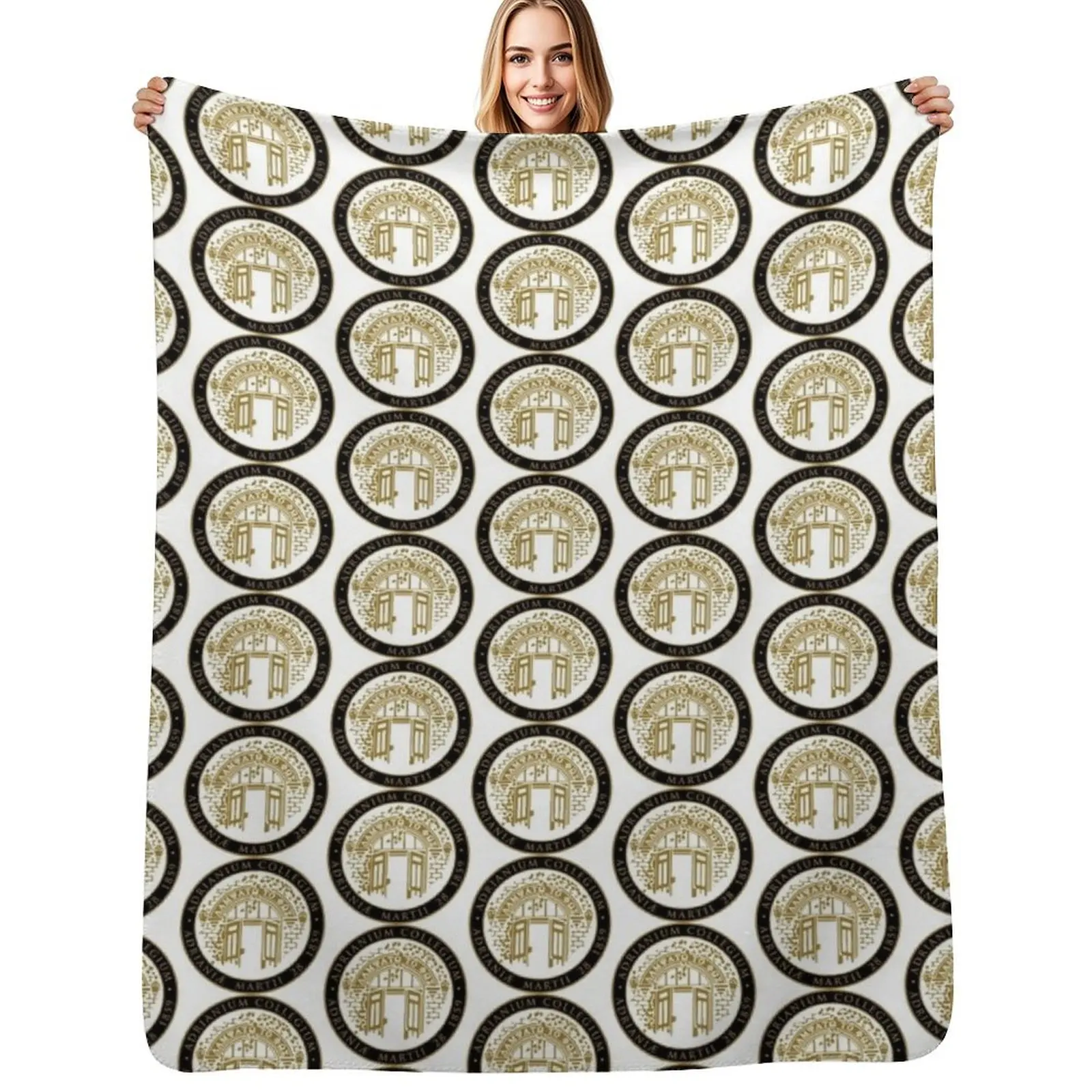

Adrian College Throw Blanket Plush Fuzzy Cozy Blanket for Couch Sofa