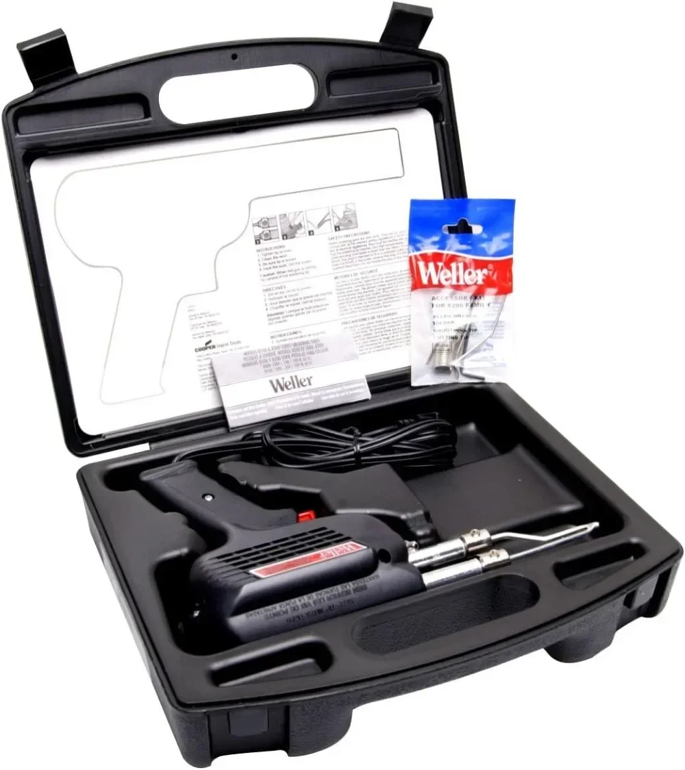

# Hot 260-Watt/200W Professional Soldering Gun Kit With Three Tips And Solder In Carrying Case - D550PK