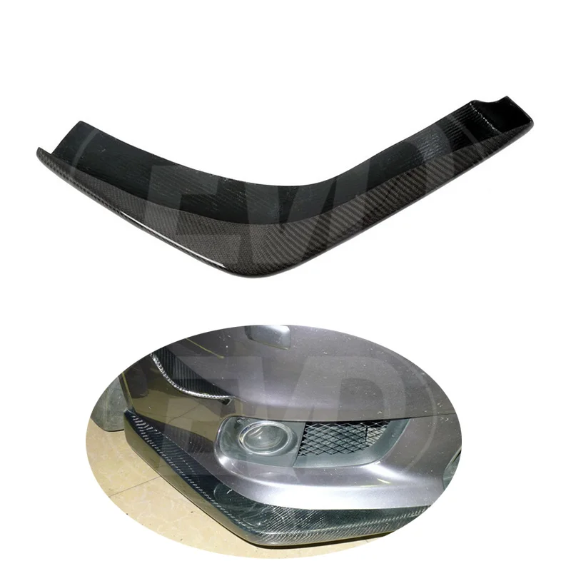 

FOR 2008-2015 MITSUBISHI LANCER EVOLUTION EVO X FRONT BUMPER SPLITTER CARBON FIBER VOLTX STYLE