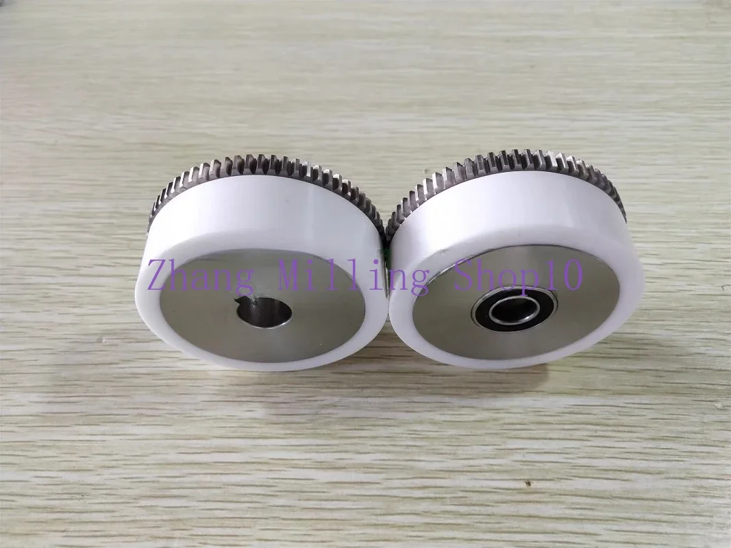 Wire EDM Machine S414 S415 White Ceramic Tension Roller Stainless Steel Gear Set For CNC Sodick Machine Series Part