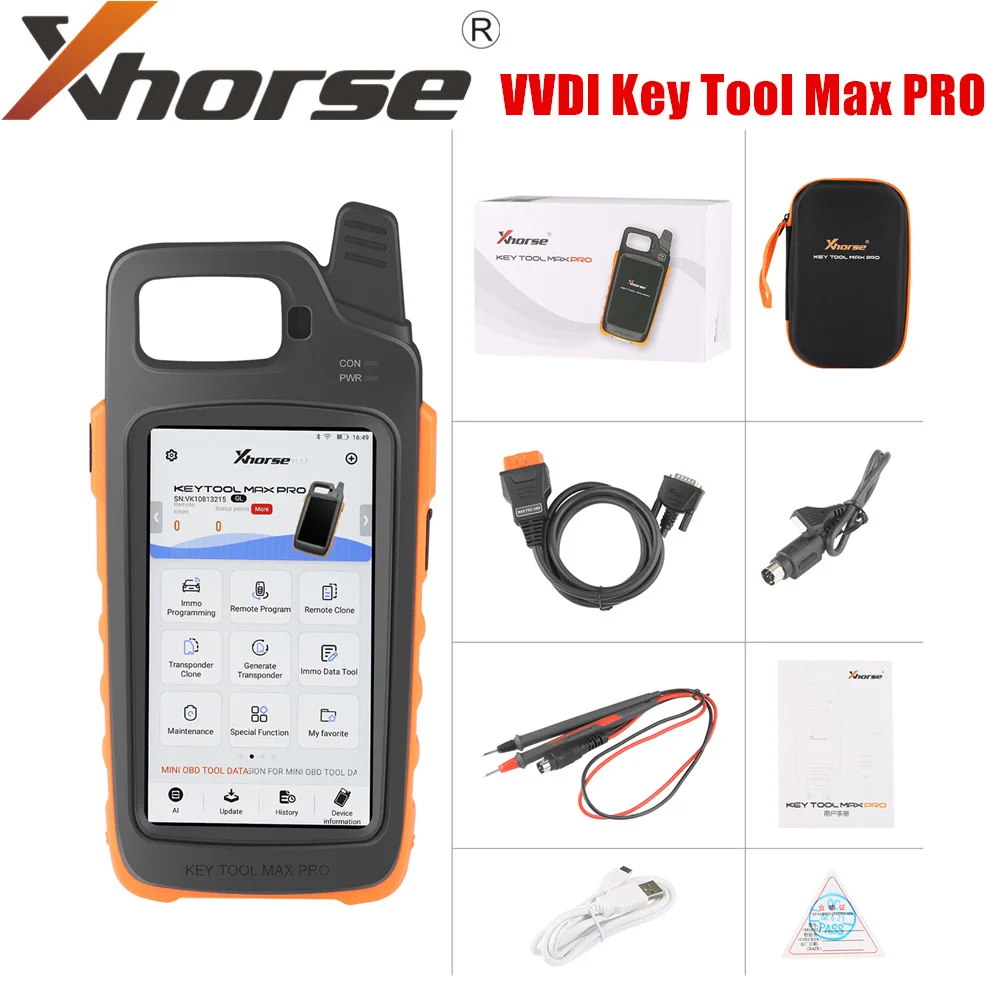 Xhorse VVDI Key Tool Max Pro With MINI OBD Tool Function Support Battery Voltage and Leakage Current