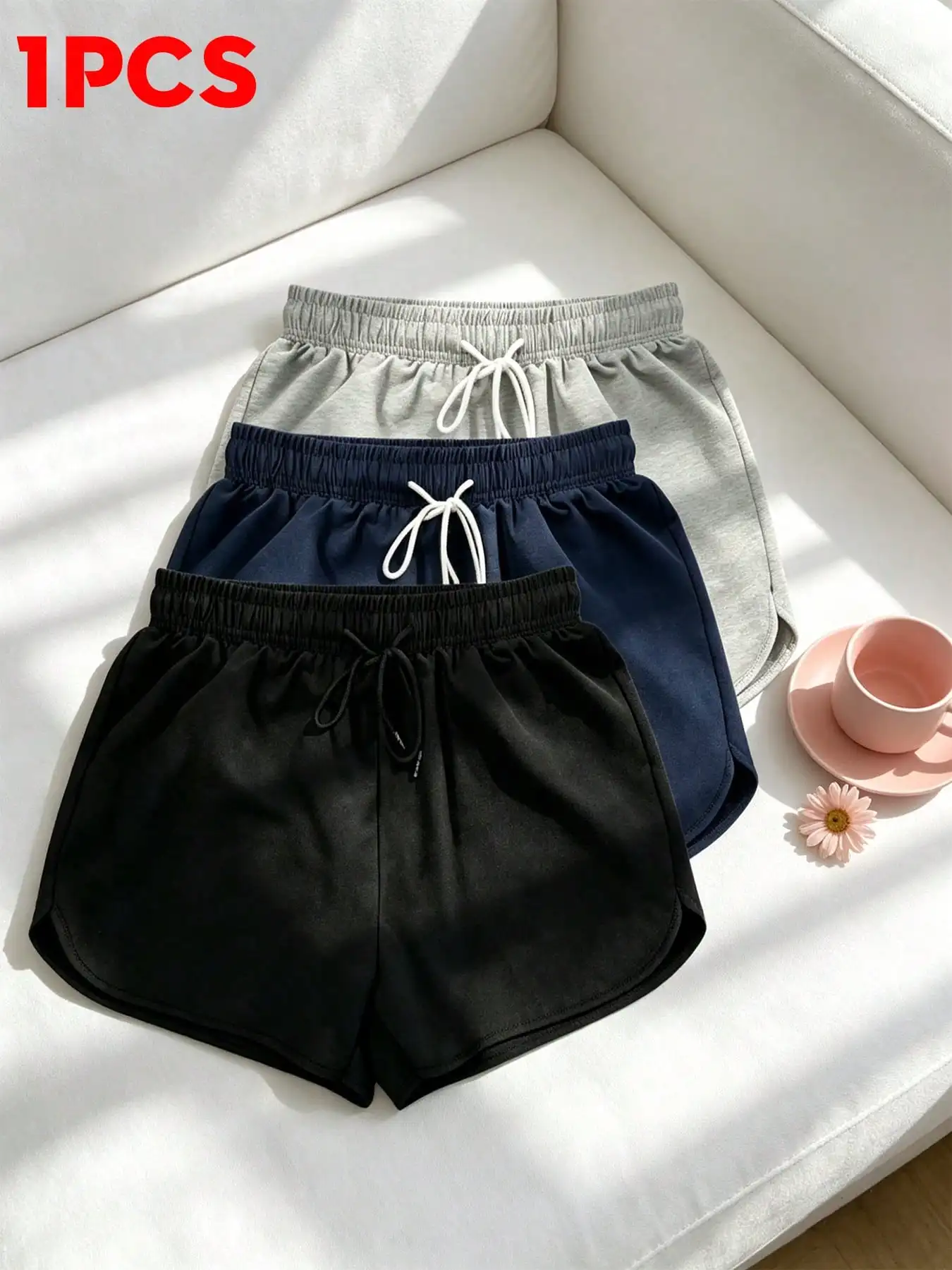 Womens Summer Breathable Casual Athletic Shorts