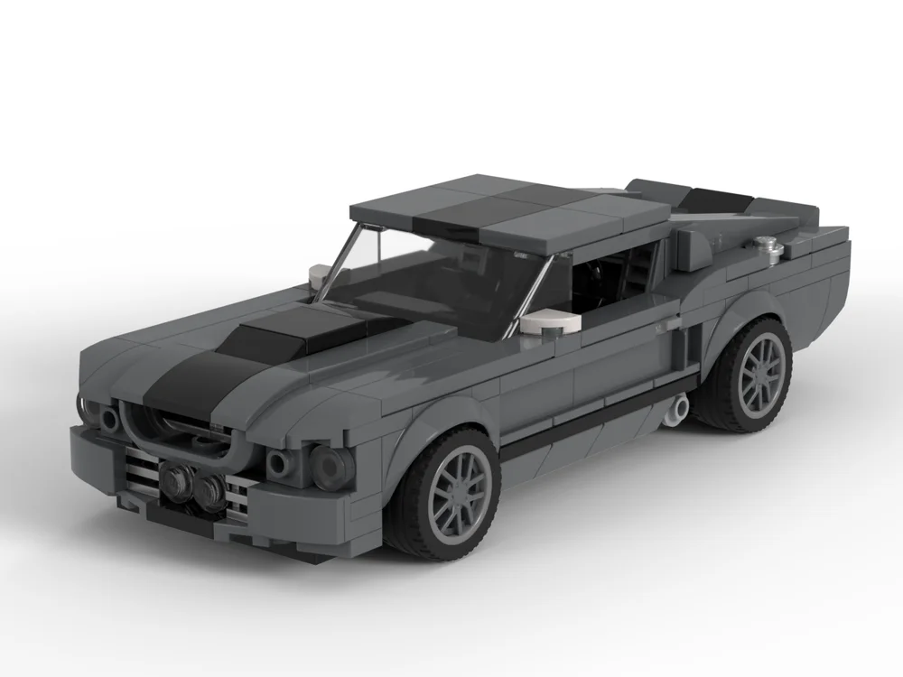 

MOC Mustang GT500 City Speed Champion Гоночный спортивный автомобиль Строительные блоки Moc Креативные гаражные игрушки для мальчиков Рождественские подарки для детей