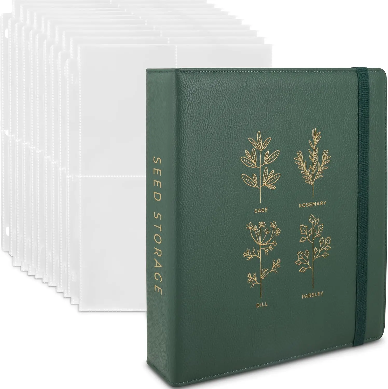 

Органайзер для хранения семян с 50 защитными пакетами, вмещает 200 конвертов - Полный набор для сохранения семян для любителей садоводства