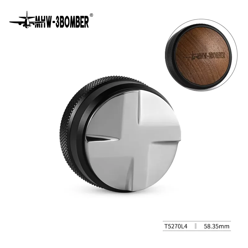 MHW-3BOMBER 51/53/58mm Espresso Sabotage en Koffieverdeler met Aanstampmat en Reinigingsborstelset Professioneel Leveler Gereedschap