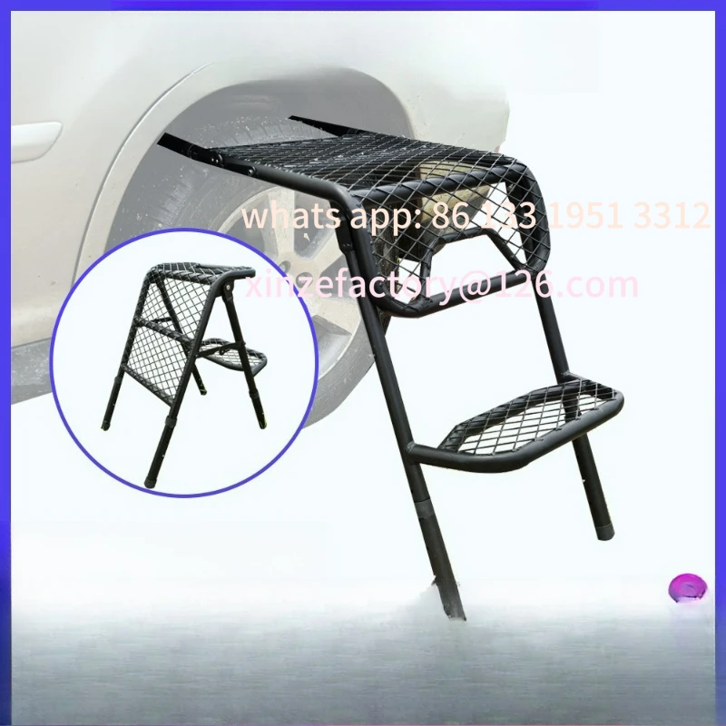 

Customizable outdoor folding ladder, tire ladder, camping table, multi-function ladder