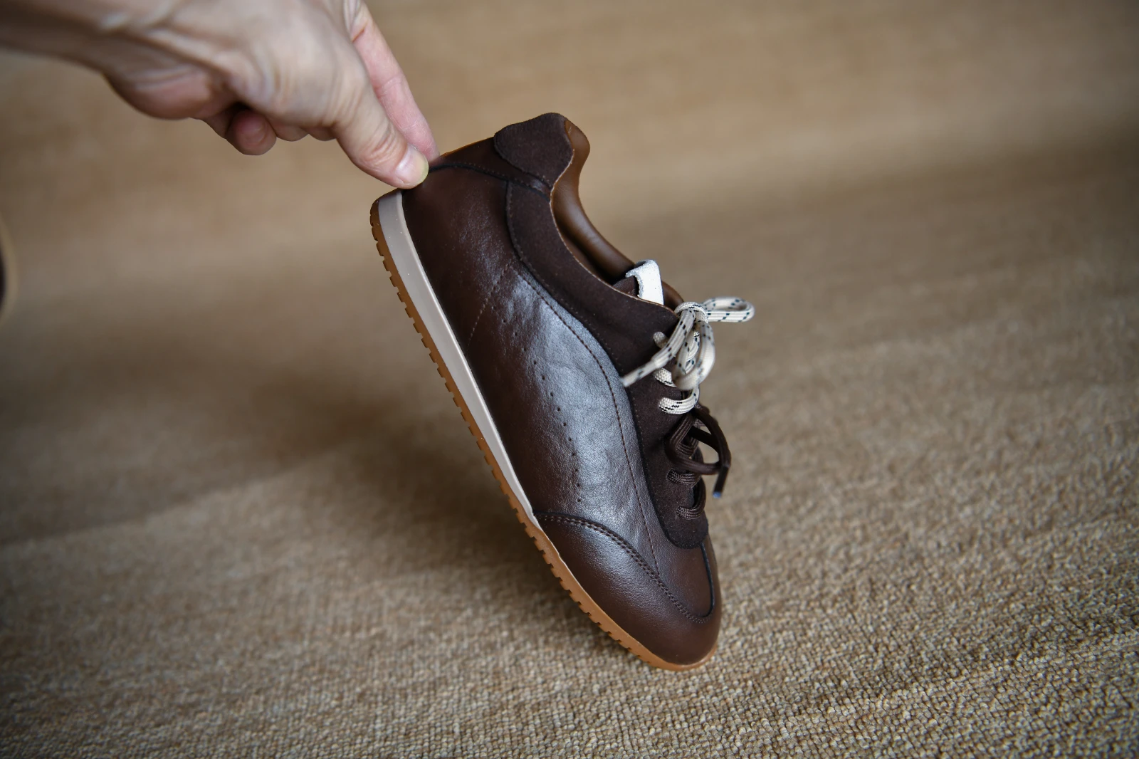 Women's genuine leather patchwork lace-up flats sneakers square toe high quality soft comfortable casual espadrilles shoes woman
